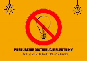Prerušenie distribúcie elektriny